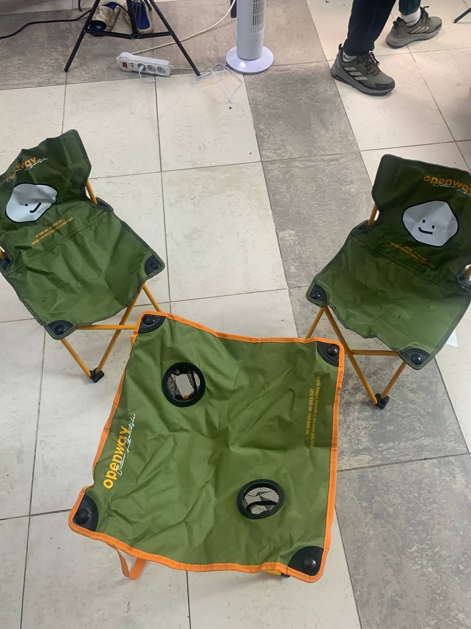 Ensemble de Camping Pliable Table et 2 Chaises Portables - طقم تخييم ونزهات قابل للطي (طاولة + كرسيين) - Vacance & Loisir - صورة 15