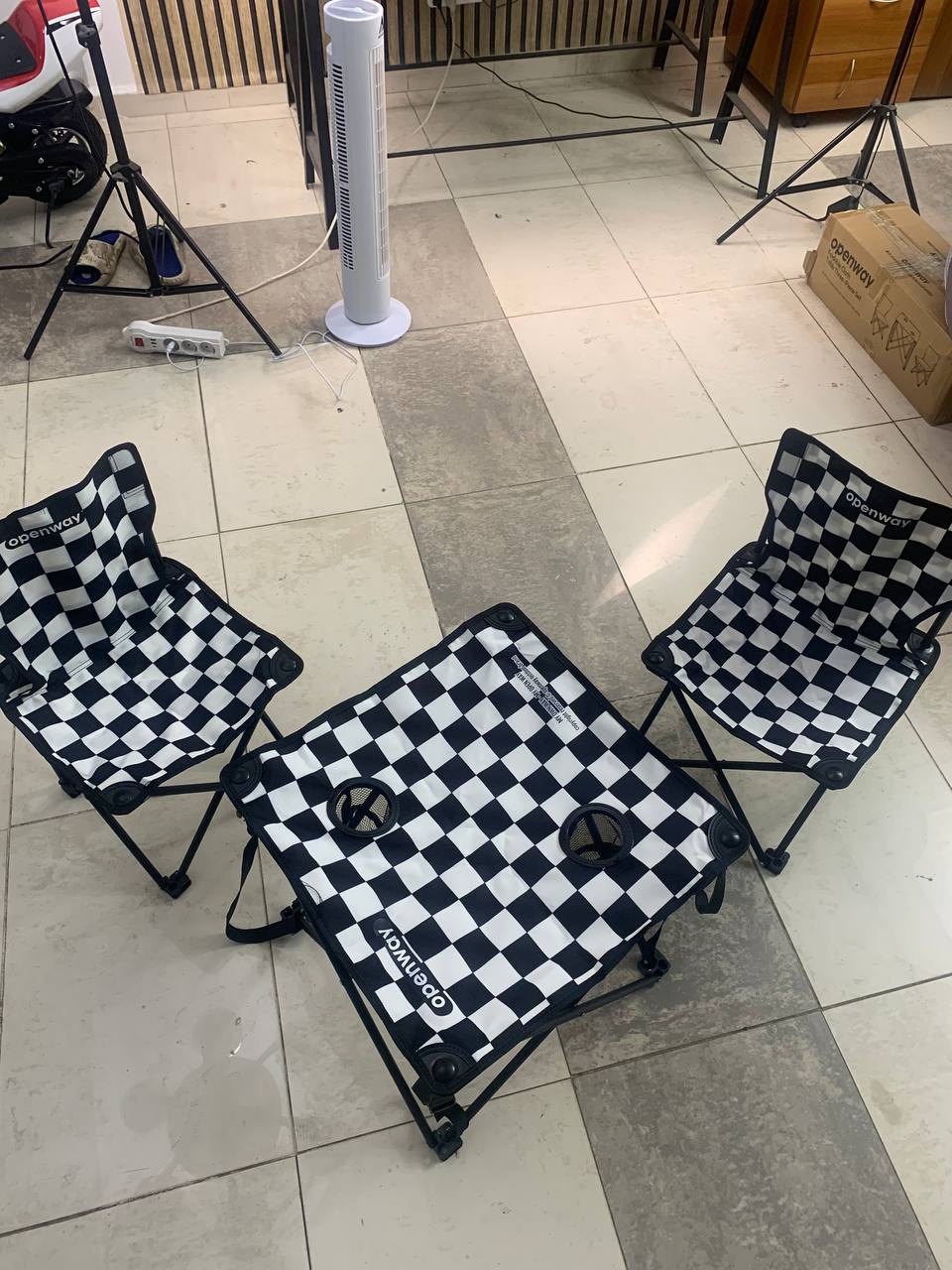Ensemble de Camping Pliable Table et 2 Chaises Portables - طقم تخييم ونزهات قابل للطي (طاولة + كرسيين) - Vacance & Loisir - صورة 16