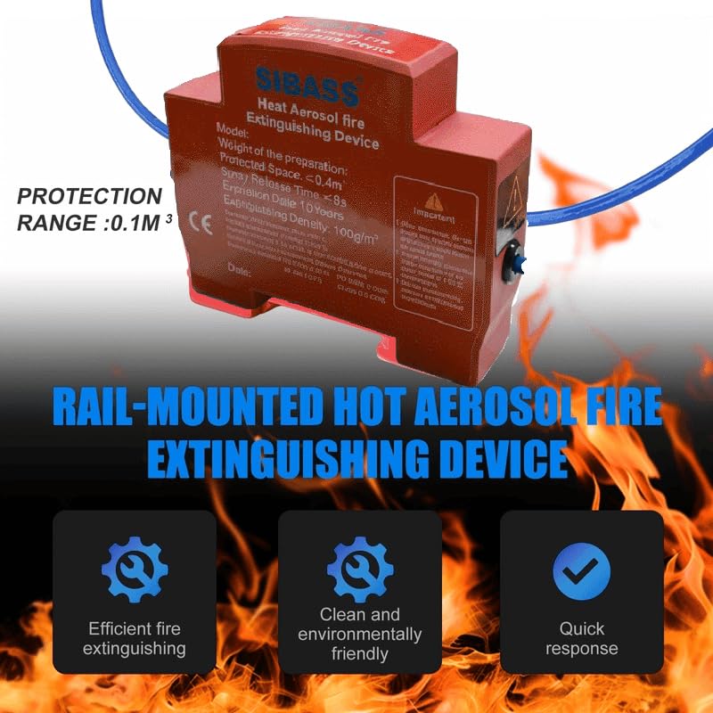 Extincteur Aérosol Automatique pour Armoires Électriques Activation Thermique 20G- جهاز إطفاء الحريق الهوائي الأوتوماتيكي للخزانات الكهربائية - Outillage et Bricolage - صورة 4