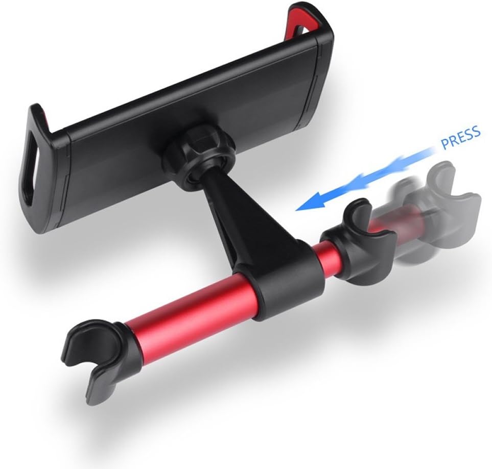 Support de Voiture pour Appui-Tête Tablettes et Smartphones avec Accès Chargeur - حامل هاتف وتابلت لمقعد السيارة الخلفي قابل للدوران 360 درجة - Accessoires Auto/Moto - صورة 4