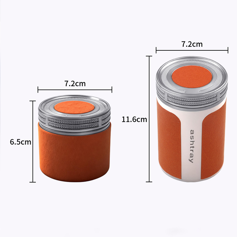 Cen-drier de Voiture de Luxe avec Doublure en Céramique et Lumière LED - منفضة سج-ائر فاخرة للسيارة ببطانة سيراميك وإضاءة - Accessoires Auto/Moto - صورة 3