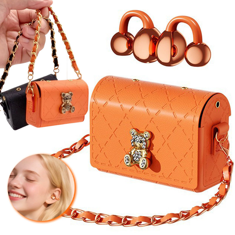 Écouteurs Sans Fil Bluetooth TWS Q69 Design Mini Sac à Main Clip Ear Clip-On - سماعة بلوتوث لاسلكية بتصميم علبة حقيبة فاخرة - Électronique - صورة 4