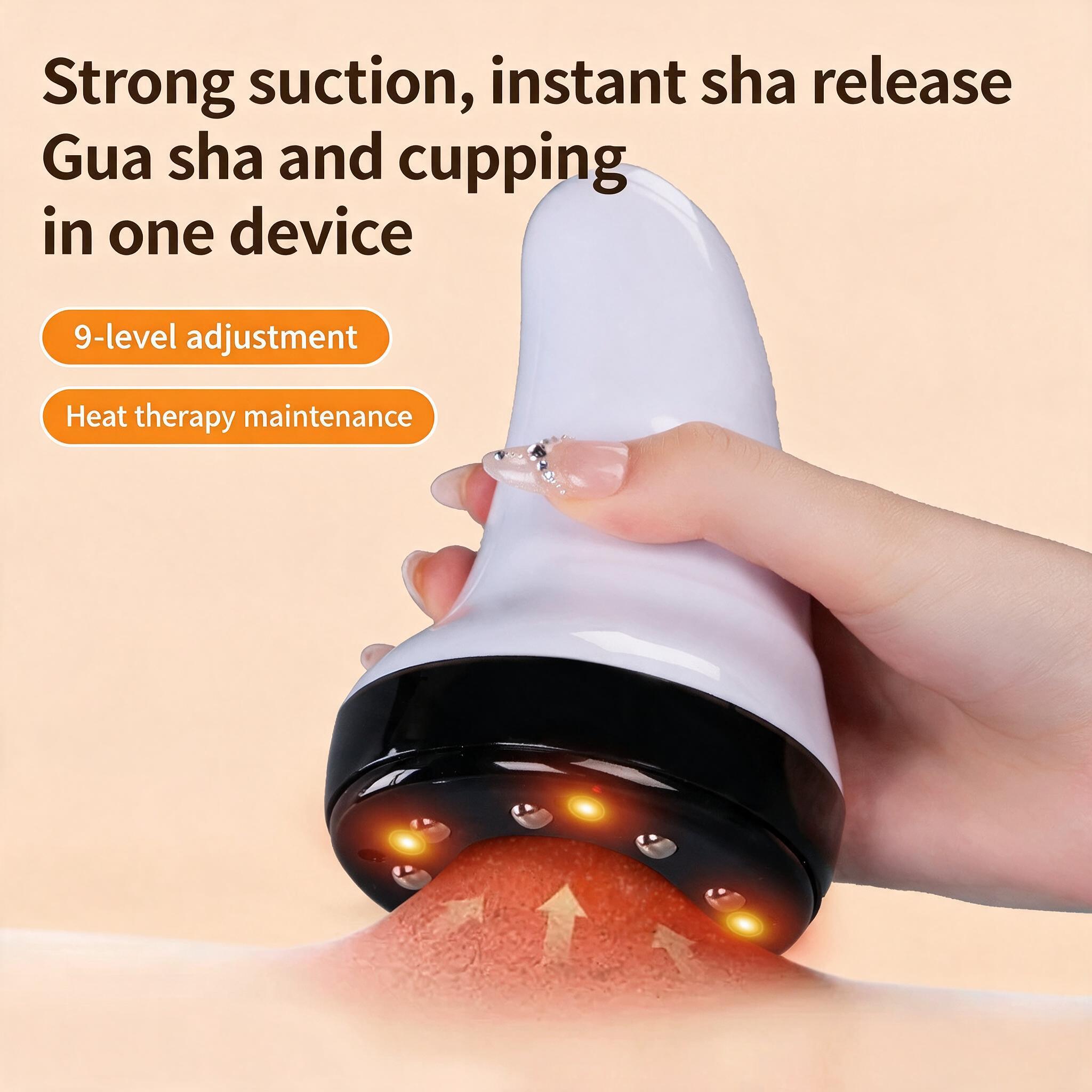 Appareil de Massage et Ventouse Électrique Anti-Cellulite Aspiration Réglable 9 Niveaux - جهاز الحجامة والتدليك الكهربائي الذكي بالأشعة الحمراء - Électronique - صورة 3