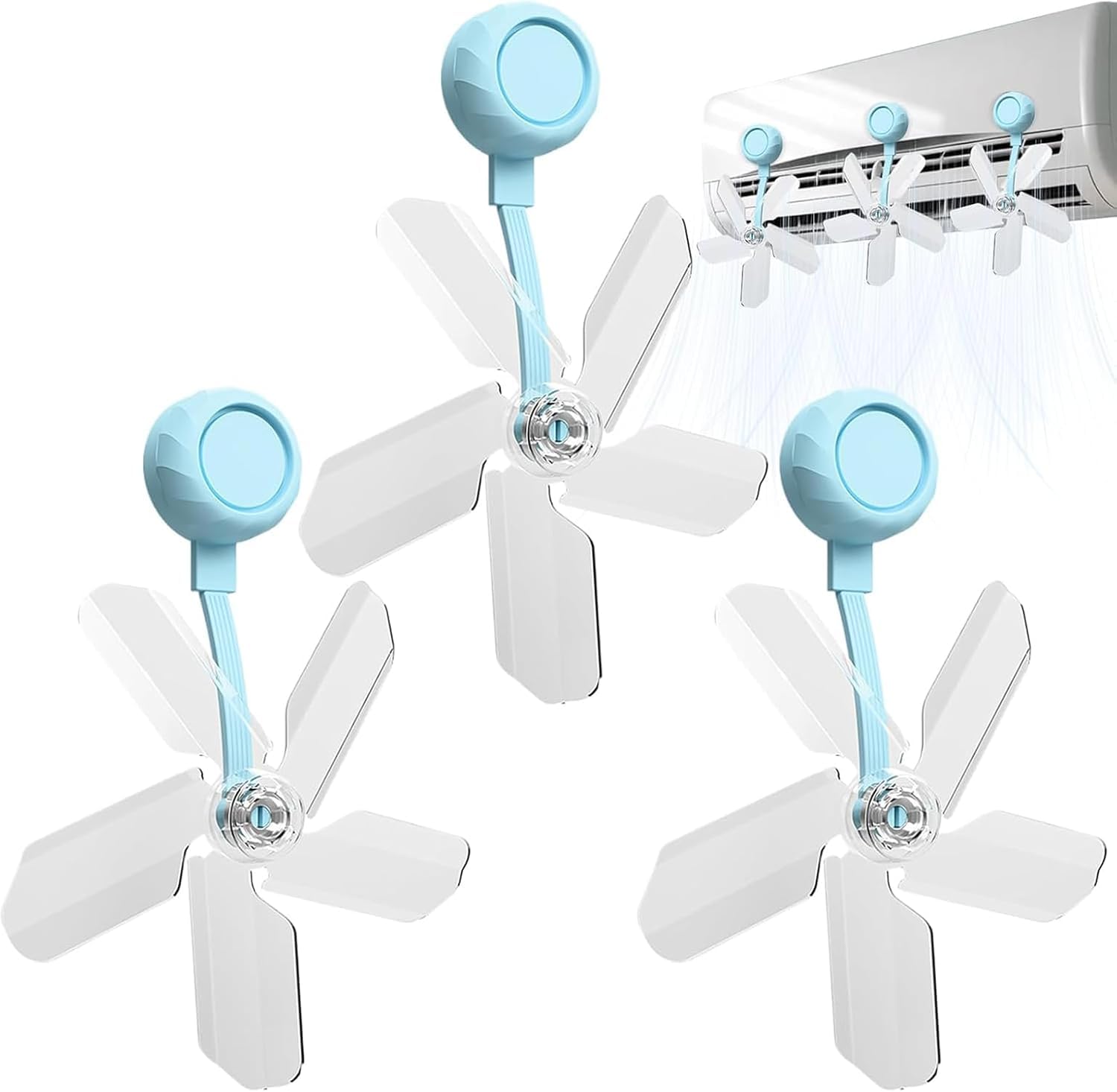 Déflévecteur d'Air pour Climatiseur Réglable à 360° - Anti-Souffle Direct Pack 3Pcs - موجّه هواء المكيف القابل للتعديل لمنع الهواء المباشر - Divers - صورة 4
