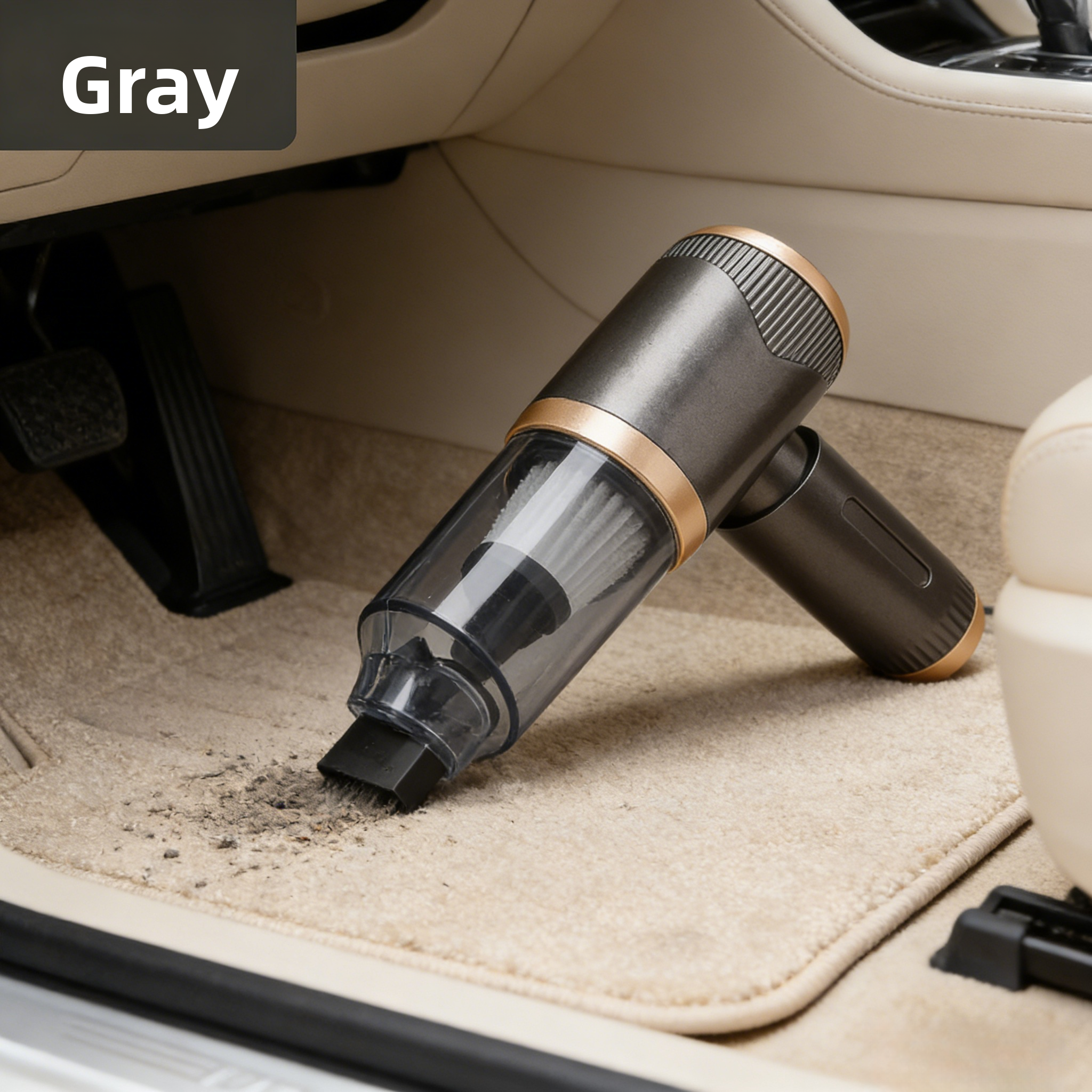 Aspirateur Sans Fil Portatif 4en1 Pour Voiture et Maison Suction 5000Pa - مكنسة لاسلكية محمولة للسيارة والمنزل 4 في 1 - Accessoires Auto/Moto - صورة 4