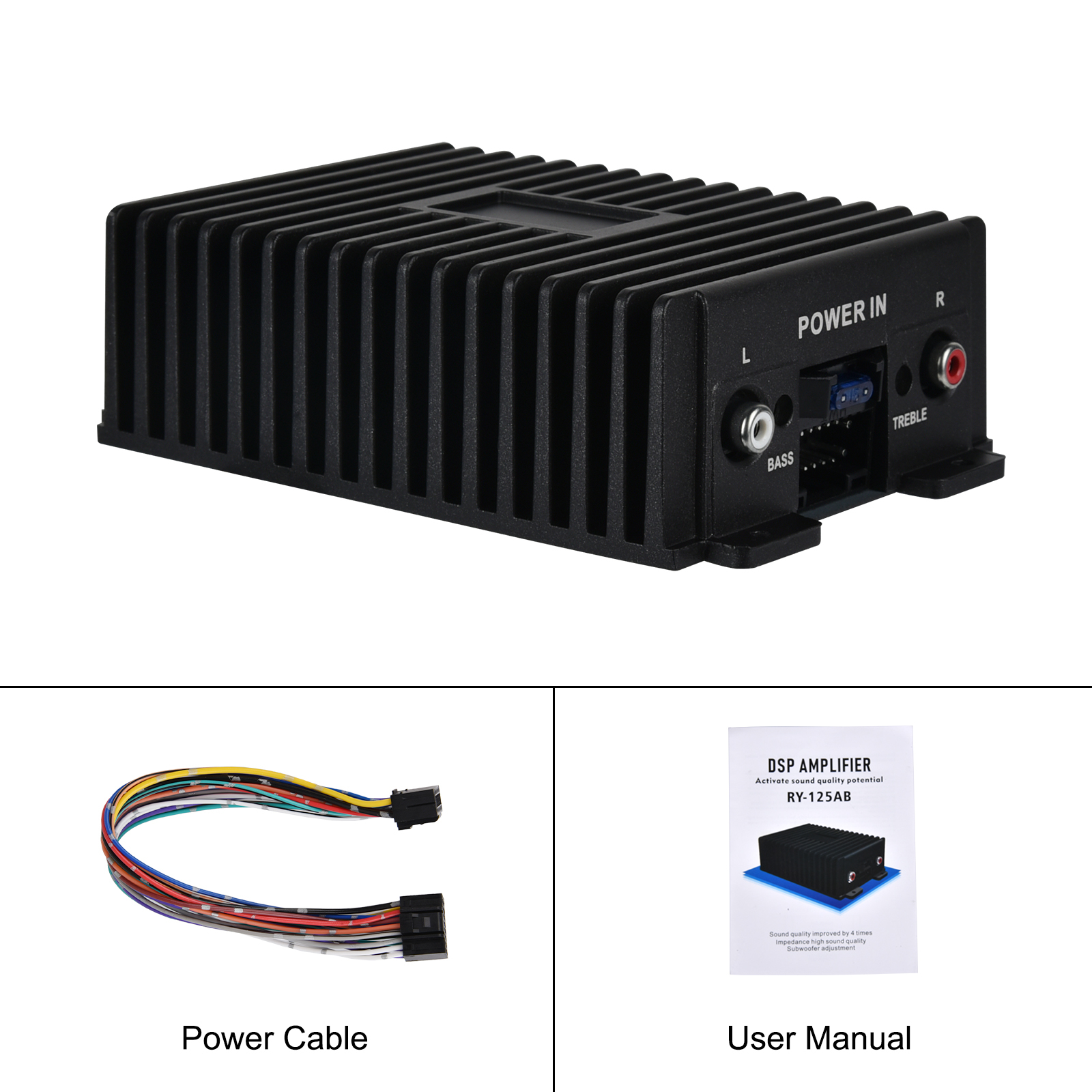 Amplificateur Audio Voiture DSP 80W×4 Égaliseur EQ Sortie 4 Canaux Son HI-FI - مكبر صوت للسيارة عالي الجودة - Accessoires Auto/Moto - صورة 4
