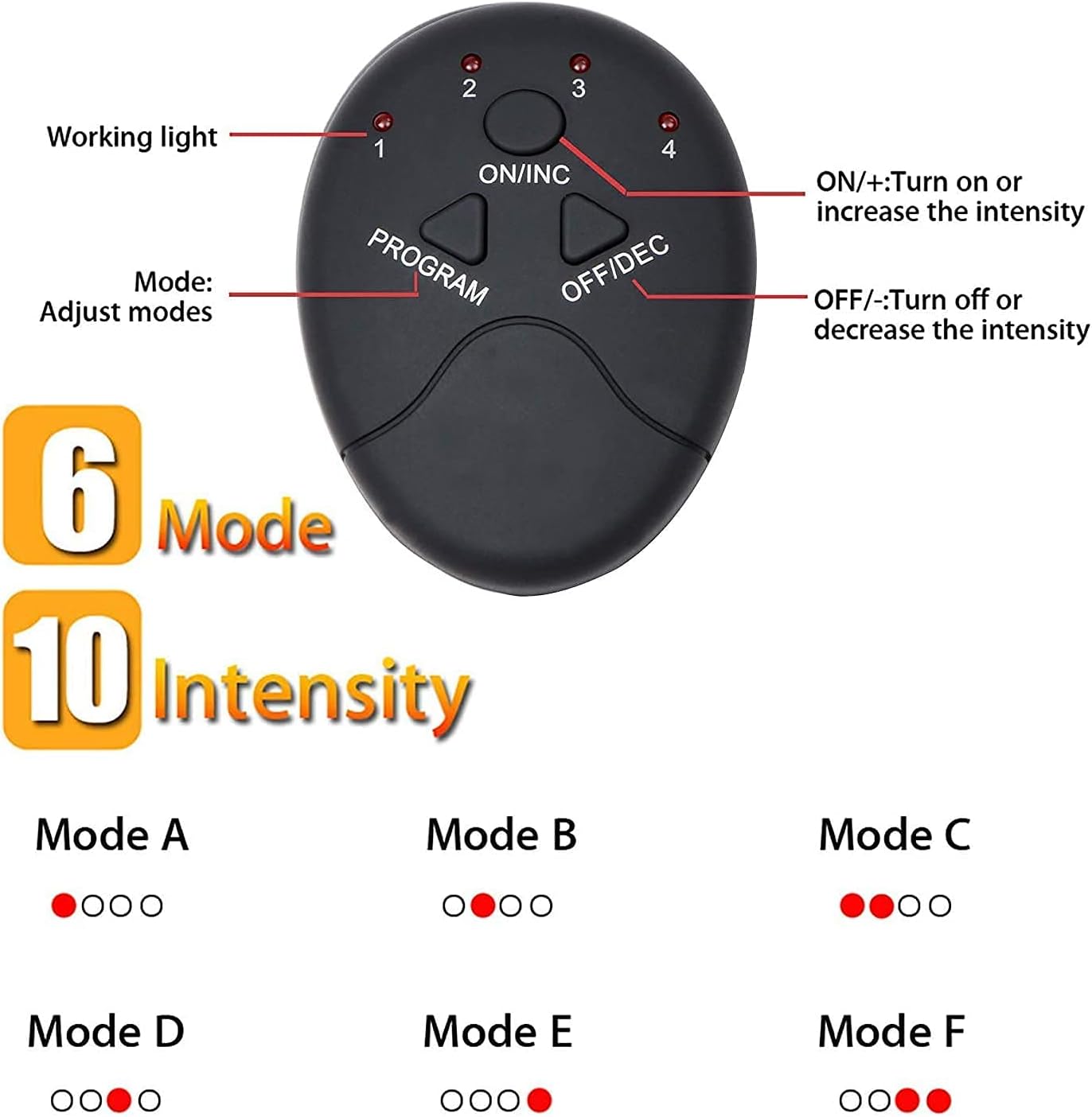 Ceinture de Musculation Électrostimulation EMS Abdominaux et Minceur, 6 Modes - حزام التخسيس وتحفيز العضلات الكهربائي الذكي - Sport - صورة 2