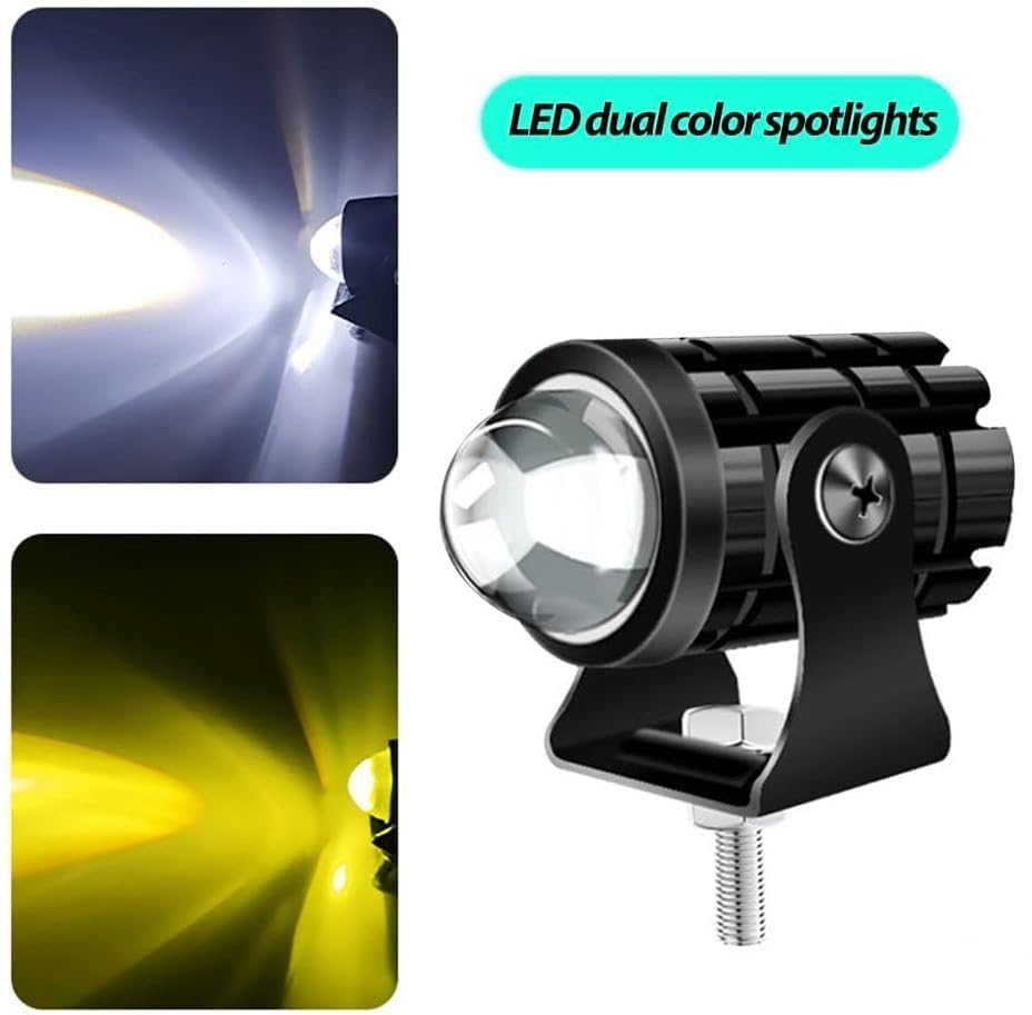 Projecteur LED Ultra Puissant Pour Moto et Véhicule Étanche IP67 DC 12V-80V, 3 Modes d'Éclairage - كشاف إضاءة ليد عالي القوة للمركبات والدراجات النارية - Accessoires Auto/Moto - صورة 3