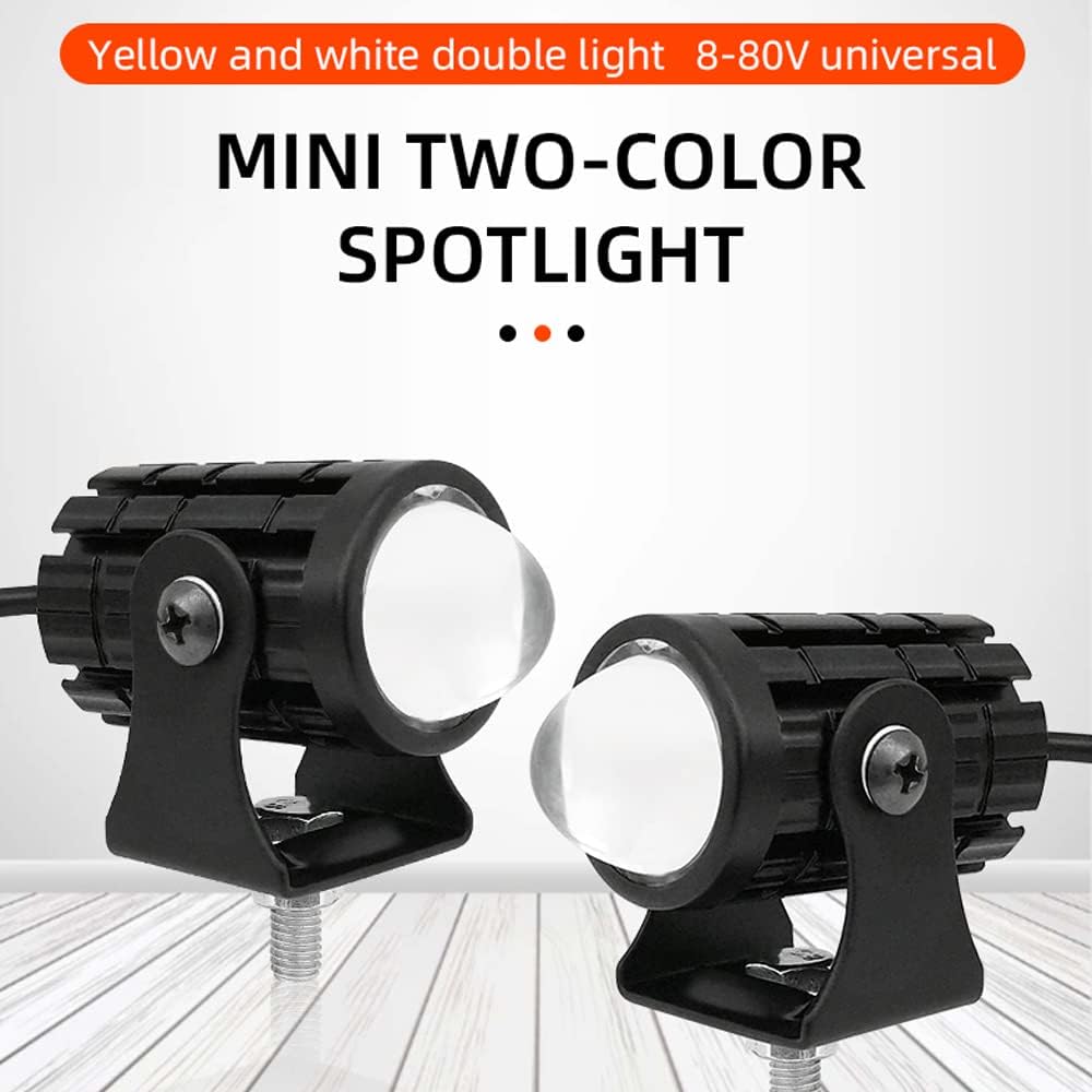Projecteur LED Ultra Puissant Pour Moto et Véhicule Étanche IP67 DC 12V-80V, 3 Modes d'Éclairage - كشاف إضاءة ليد عالي القوة للمركبات والدراجات النارية - Accessoires Auto/Moto - صورة 6
