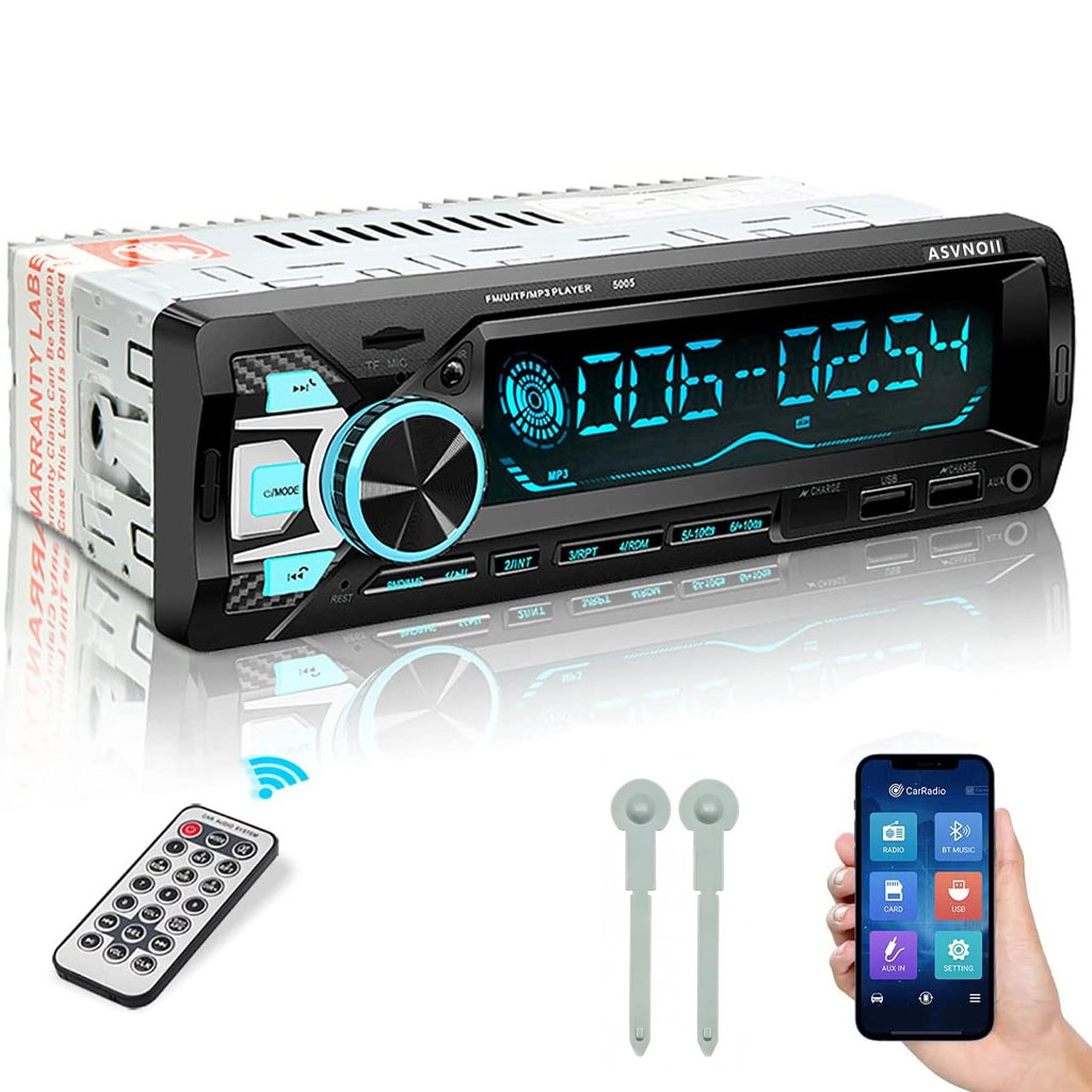 Autoradio Bluetooth 1DIN 7 Couleurs LED et Charge Rapide 2.1A Pioneer 9900 - راديو سيارة بلوتوث