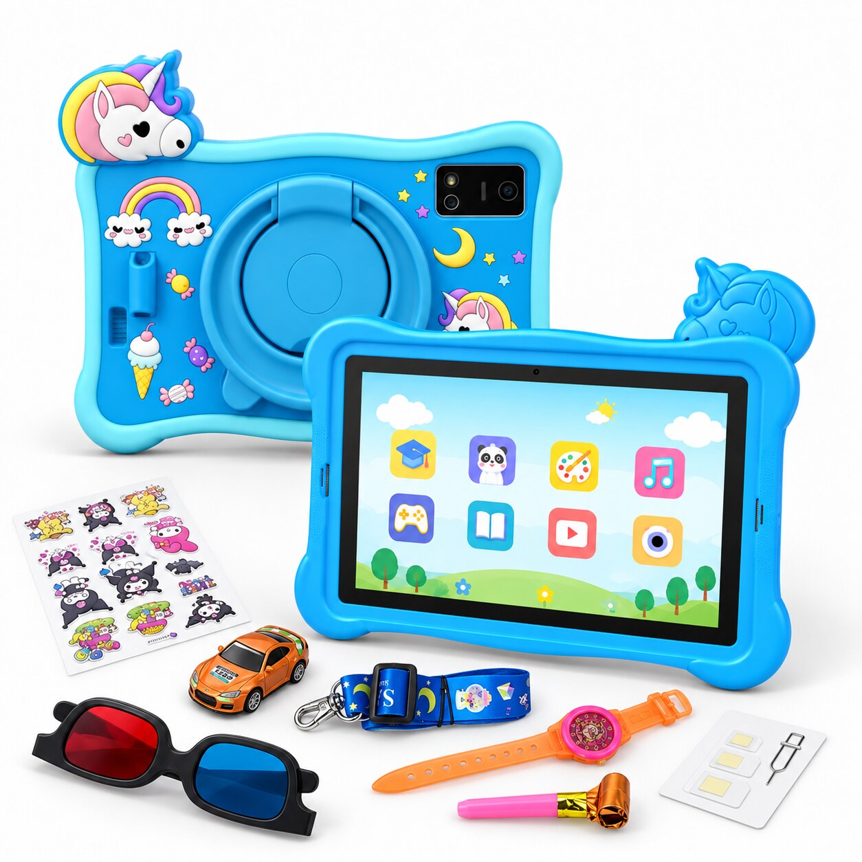 Tablette Éducative Pour Enfants 7 Pouces  Android, 4G 256GB 12GB RAM - تابلت أطفال تعليمية 7 بوصة